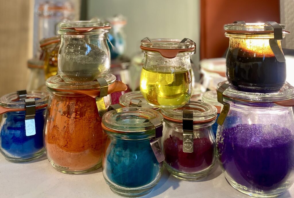 pigments naturels et l'histoire de la couleur